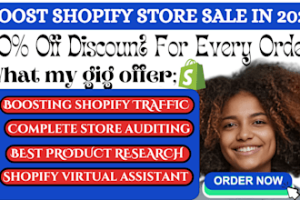 boost shopify dropshipping store sales, shopify marketing, shopify manager
