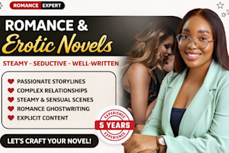 ghostwrite romance, fantasy, and steamy erotica stories
