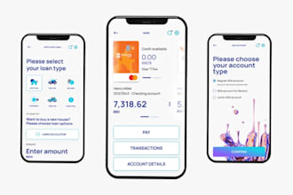 build fintech app, payment app, finance app,crowdfund app, bank app, budget app