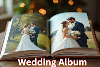 professionally design your wedding album and photo album