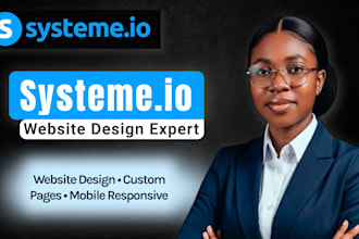build systeme io sales funnel, systeme io landing page and systeme io website