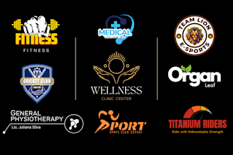 do professional sports, fitness, wellness, team and event logo design