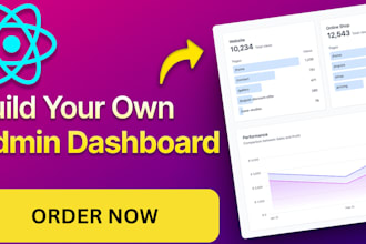create admin panel dashboard using react
