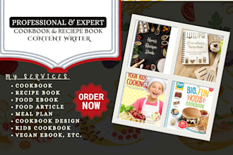 write kids cookbook recipe writer cooking recipe cookbook writer food recipe