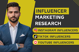 find instagram, tiktok, and youtube influencer list for influencer marketing