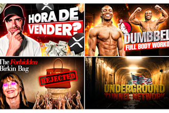 design high CTR thumbnails for youtube channel