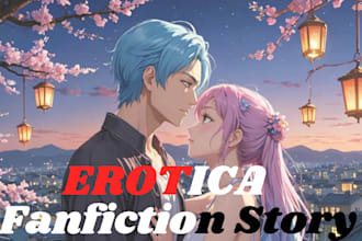 write amazing fanfictions nsfw erotic story romance ghostwriting sfw anime story