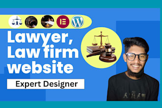 specially build attorney lawyer website and law firm website using wordpress