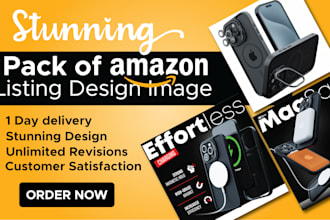 design amazon product listing and create infographics images