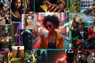 create trendy detailed ai art using meta, cg dream and canva