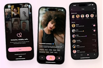 do dating app, tinder clone app and livestreaming app,matchmaking app, chat app