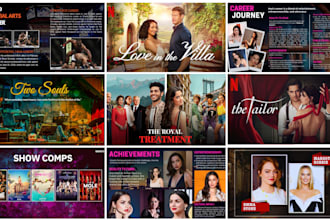 create a professional film pitch deck presentation and film posters in 24 hours