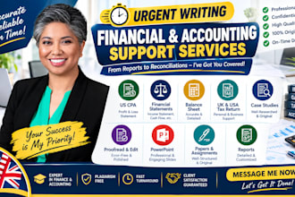 build a US CPA profit loss, financial statement, balance sheet,UK,USA tax return