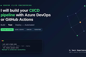 build your cicd pipeline with azure devops or github actions