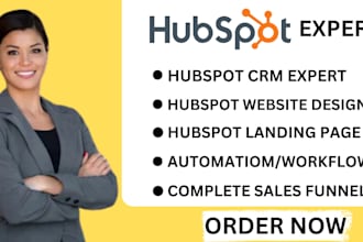 setup and develop hubspotcrm,automation, hubspot website,landing page,sales,blog