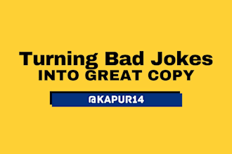 write witty and funny copy