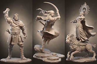 create cute 3d character,sculpture,animal sculpting,bjd,anime figure,toy style