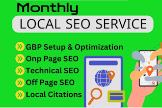 do affordable monthly local SEO service for google rankings