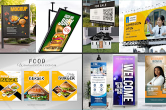 create print ready billboard,rollup,retractable  banner,signage,yard sign
