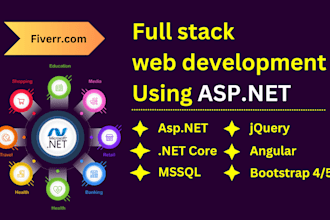 develop asp dot net core with angular web application
