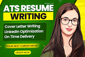 ats resume writing, CV writing, cover letter and linkedin profile optimization