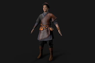 vrm modular character,cc4,baked texture,toogle nsfw,aaa game model, 3d armor art