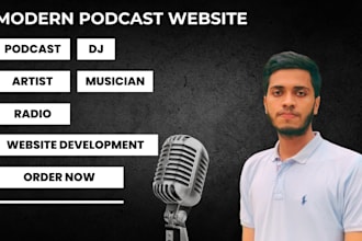 create your podcast dj artist musician radio website
