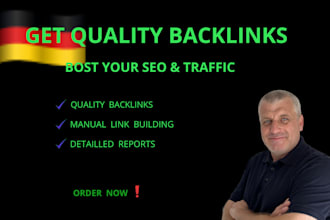 build higt quality backlinks for SEO and organic traffic