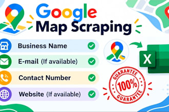 scrap google map data for lead generation, b2b data extraction