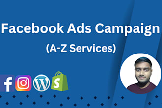 setup and manage facebook and instagram ads campaign, run wordpress, shopify ads