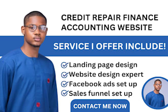 design credit repair finance, accounting website credit repair loan website