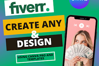 create any design using canva pro