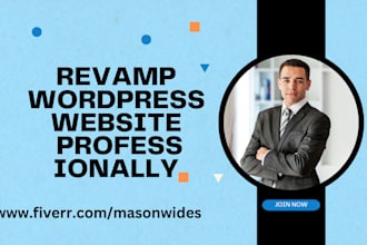 revamp wordpress website professionally