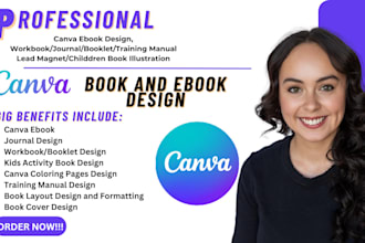 create canva book design ebook layout design journal lead magnet canva workbook