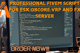 professionally create custom fivem script for your esx and qbcore server