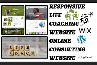 build life coaching website online consulting website counseling website