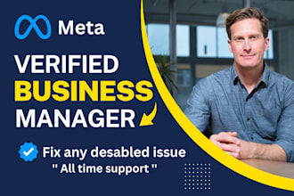 fix and provide facebook business manager with profile or immortal bm within 1hr