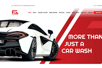 design car rental website car dealership autodetailing car  automotive website