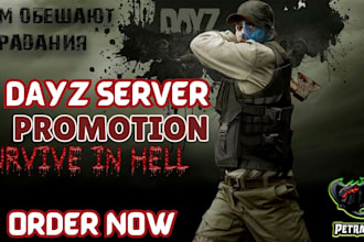do game server dayz server, fivem server discord server promotion advertisement