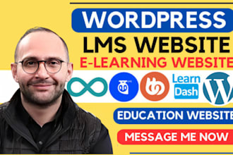 create an lms website using wordpress, learndash, buddyboss and  tutor lms