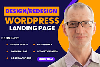 design wordpress landing page, bug fixing, SEO and website maintenanace