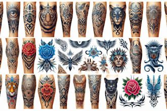 create custom tattoo design, tattoo sleeve