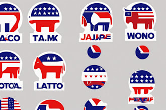 make political campaign election party logo design