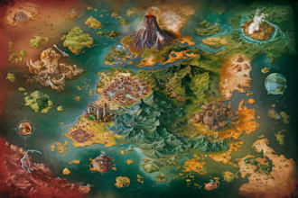 make highly detailed fantasy maps for you