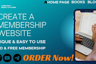 create wordpress membership websites
