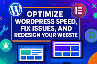 optimize wordpress speed, fix issues, and redesign your website