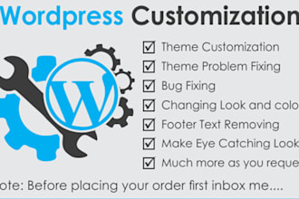 modify or edit your wordpress website professionally
