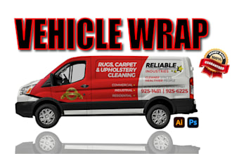 do professional van wrap design, vehicle wrap, car wrap design and truck wrap
