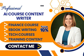 create online course content, curriculum, workbook and elearning training video