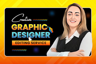 any graphic design logo, photo editing, vector illustration tracing